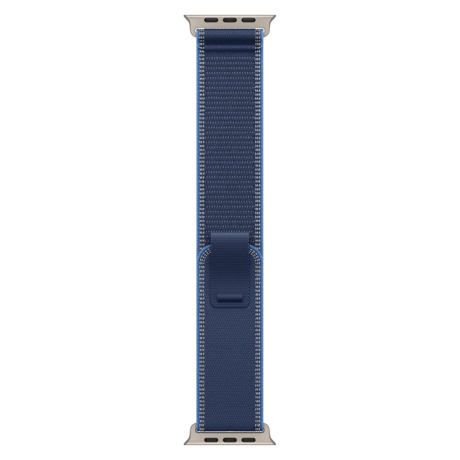 Apple Watch Ultra 3 - 64GB - 49mm - Natural Titanium Case with Blue/Bright Blue Fluoroelastomer Trail Loop Band - Medium Size by Apple - Image 5