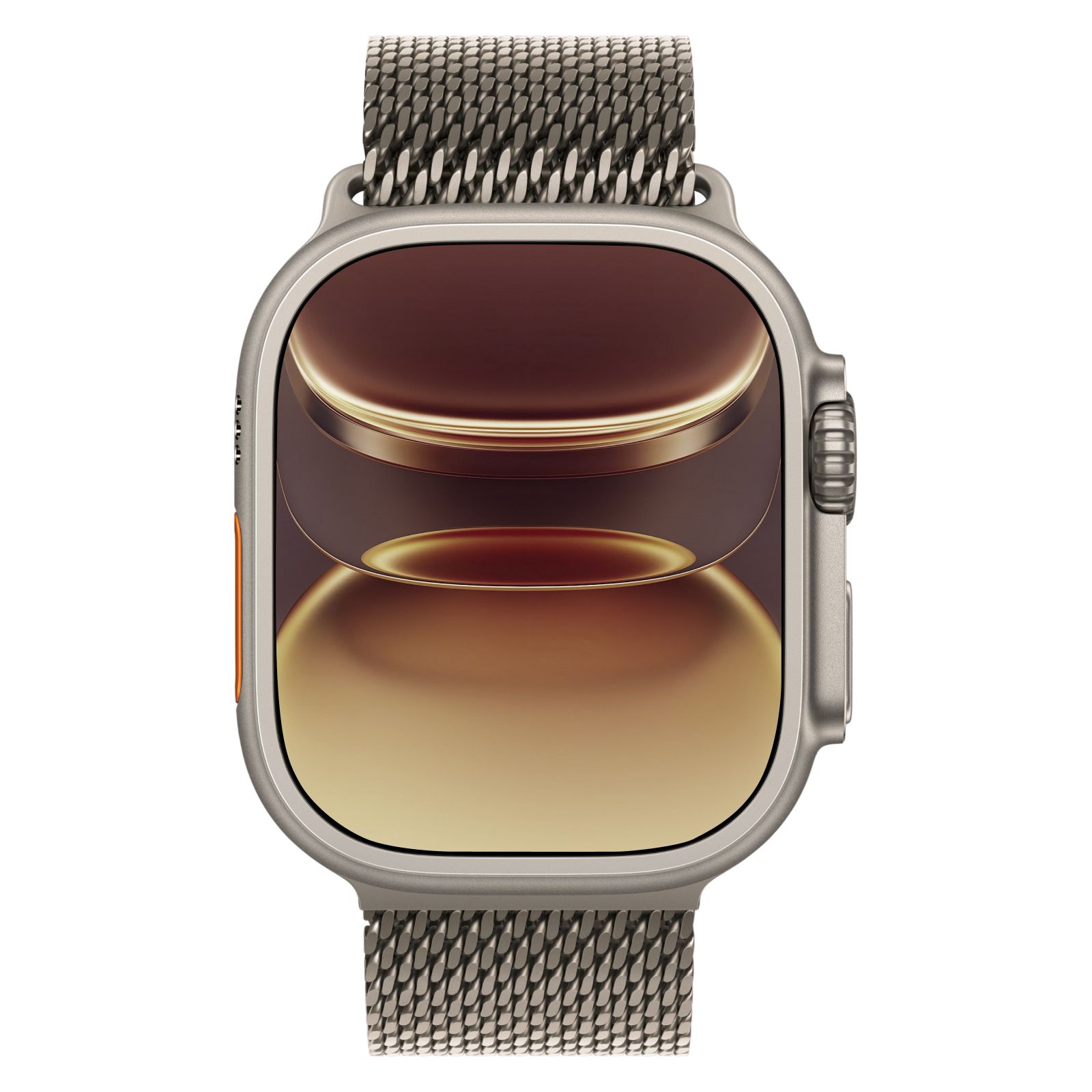 Apple Watch Ultra 3 - 64GB - 49mm - Natural Titanium Case with Natural Titanium Titanium Milanese Loop - Large Size by Apple - Image 4