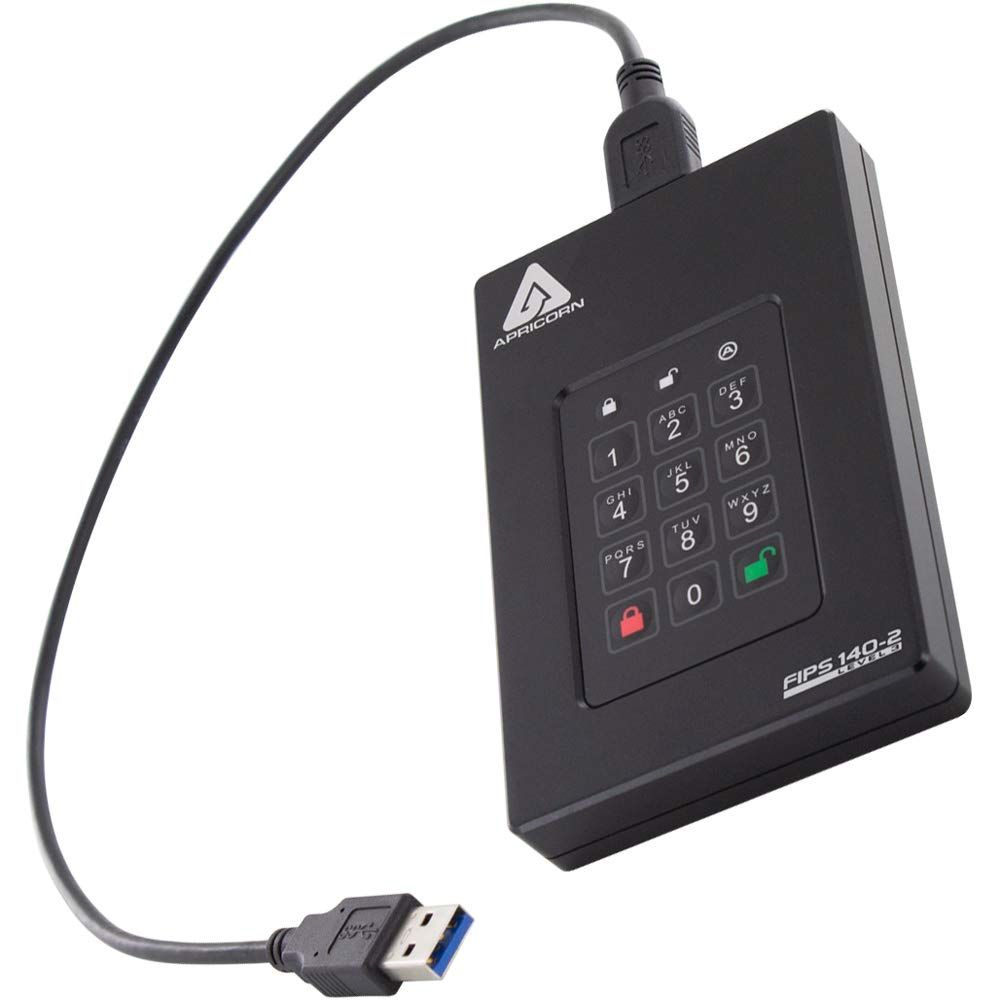 Apricorn Aegis Fortress 2TB External Hard Drive - Black by Apricorn - Image 2