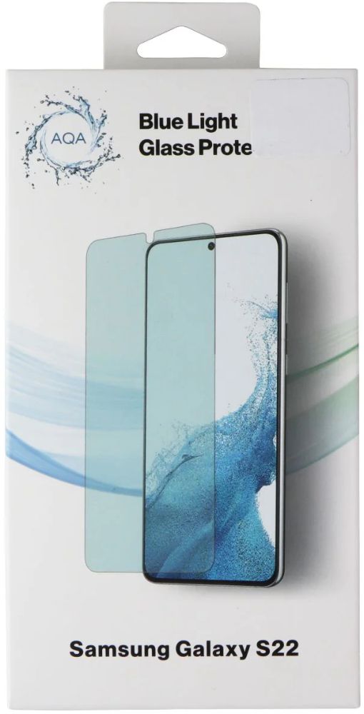 AQA Blue Light Glass Screen Protector for Galaxy S22 - Clear by AQA - Refurbished - Brand New condition - US$8.78