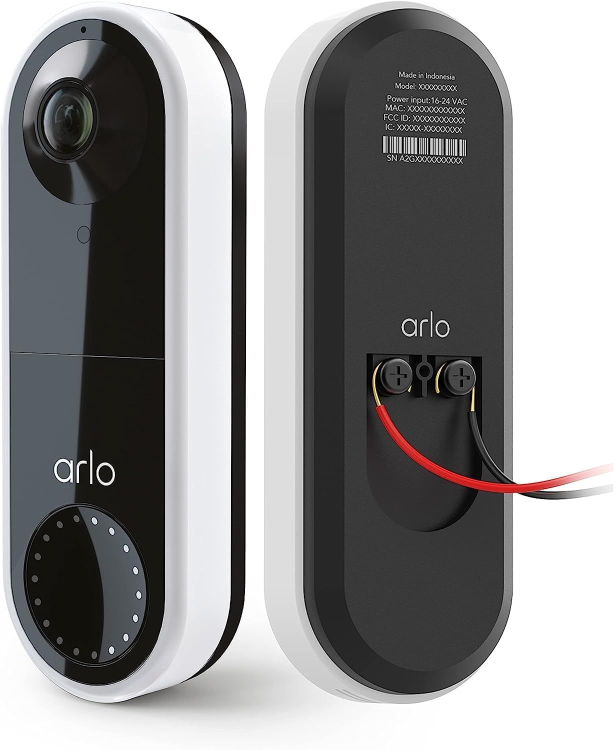 Arlo Essential Wired Video Doorbell with Base Station (AVDS1001) - White by Arlo - Refurbished - Very Good condition - US$71.44