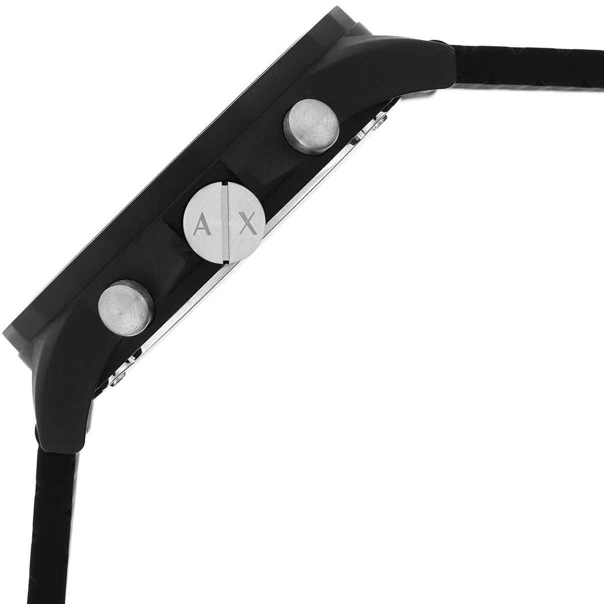 Armani Exchange Chronograph Silicone Men Watch AX1344 - Black by Armani Exchange - Image 2