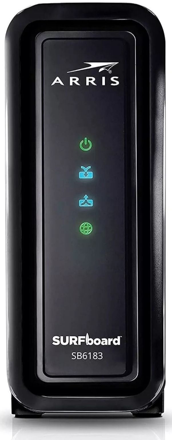 ARRIS 592432-009-00 SURFboard DOCSIS 3.0 Cable Modem SB6183 - Black by ARRIS - Refurbished - Very Good condition - US$51.49