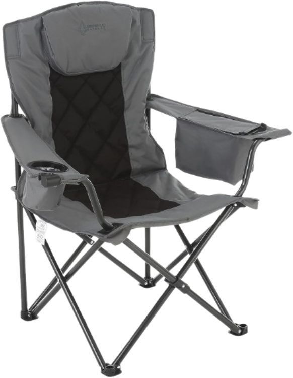 Arrowhead Outdoor Portable Folding Camping Quad Chair - Gray by Arrowhead Outdoor - Refurbished - Very Good condition - US$64.60