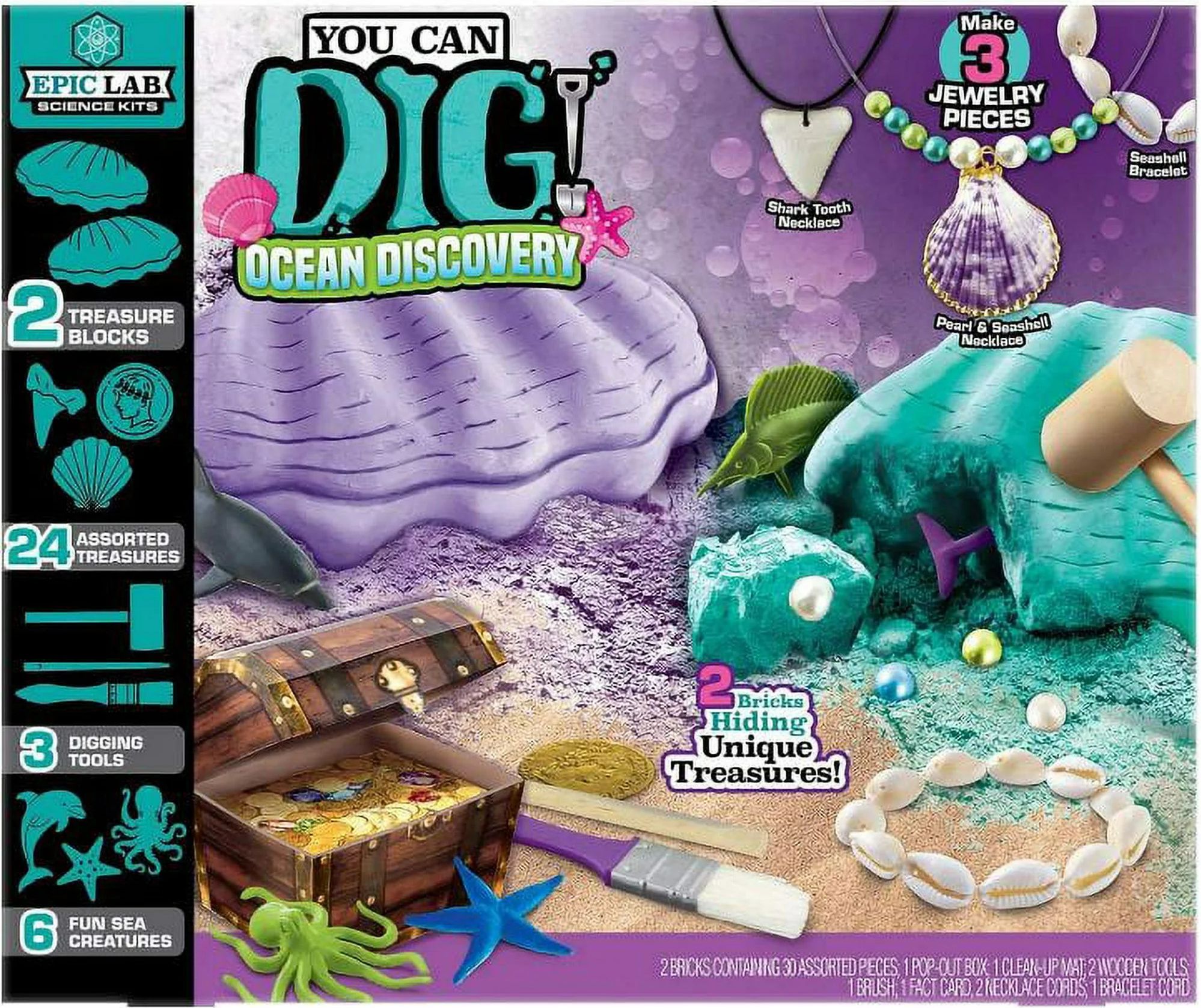 ArtSkills Epic Lab You Can Dig Ocean Discovery Science Kits (35 Pieces) - Purple/Teal by ArtSkills - Image 2