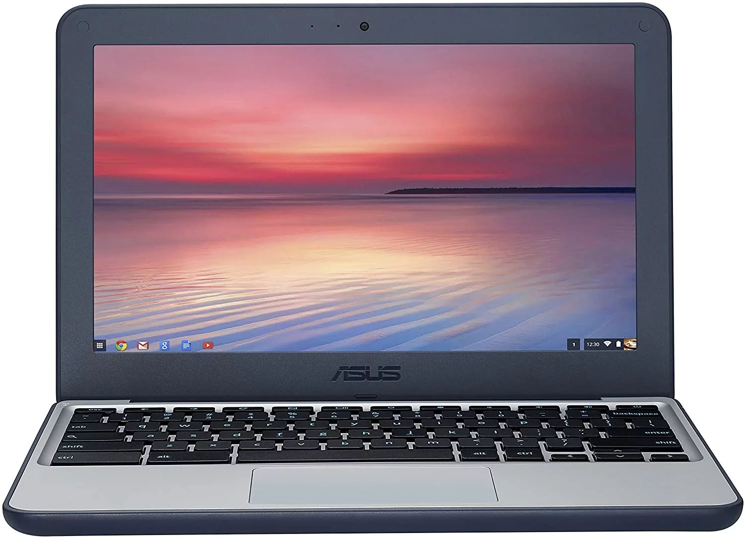 Asus Chromebook C202S 11.6" - Dark Blue/White - Intel Celeron N3060 1.6GHz - 4GB RAM - 16GB by ASUS - Refurbished - Very Good condition - US$111.99