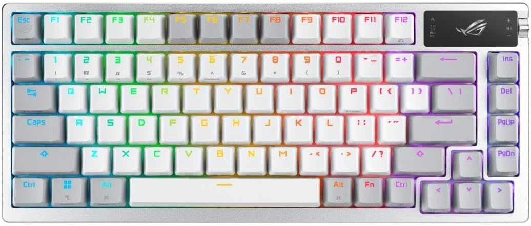 ASUS ROG Azoth 75% Wireless DIY Custom Gaming Keyboard - White by ASUS - Refurbished - Very Good condition - US$451.14