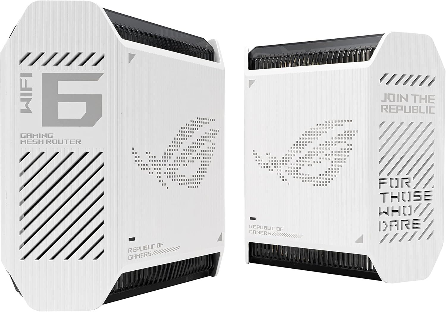 ASUS ROG Rapture GT6 (2PK) Tri-Band WiFi 6 Gaming Mesh WiFi System - Moonlight White by ASUS - Image 2