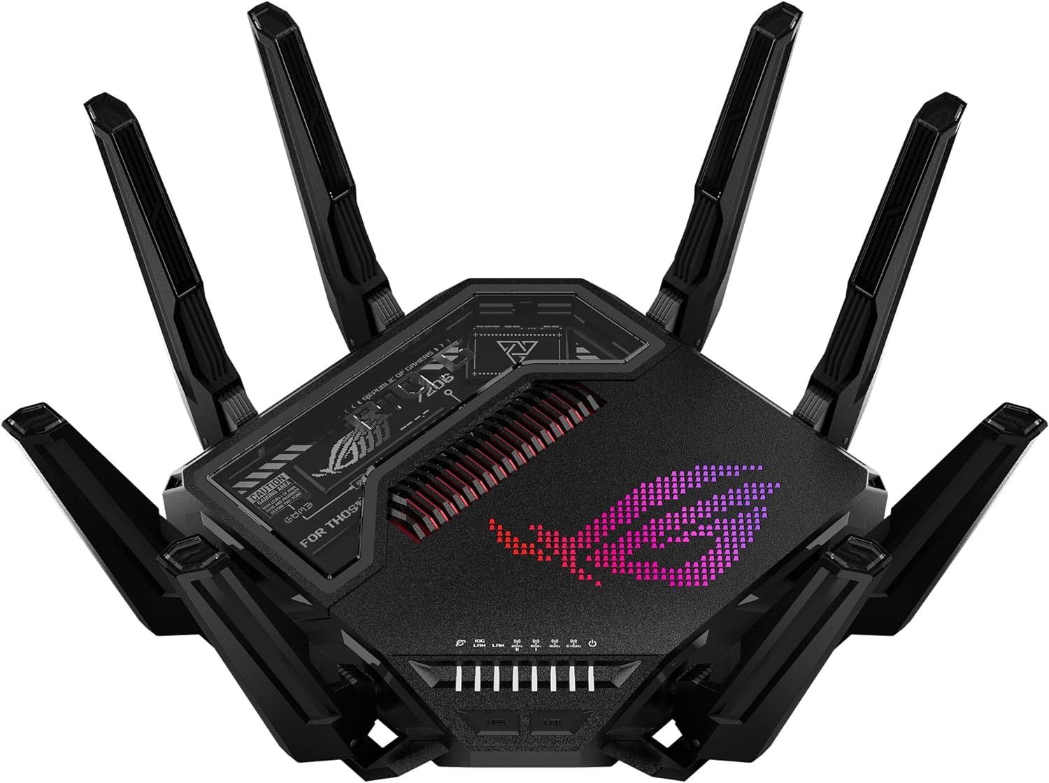 ASUS ROG Rapture GT-BE98 Pro First Quad-Band WiFi 7 Gaming Router - Black by ASUS - Refurbished - Very Good condition - US$880.99
