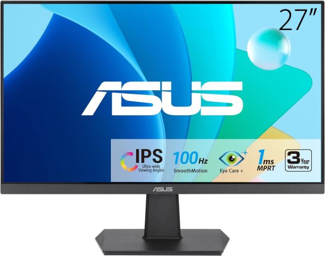 Asus VA27EHF Gaming Monitor 27" - Black - 27 Inch by Asus - Refurbished - Very Good condition - US$300.65