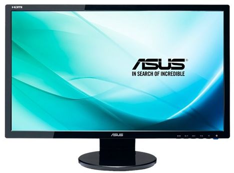 Asus VE248H Full HD Monitor 24" - Black - 24 Inch by Asus - Refurbished - Very Good condition - US$92.84