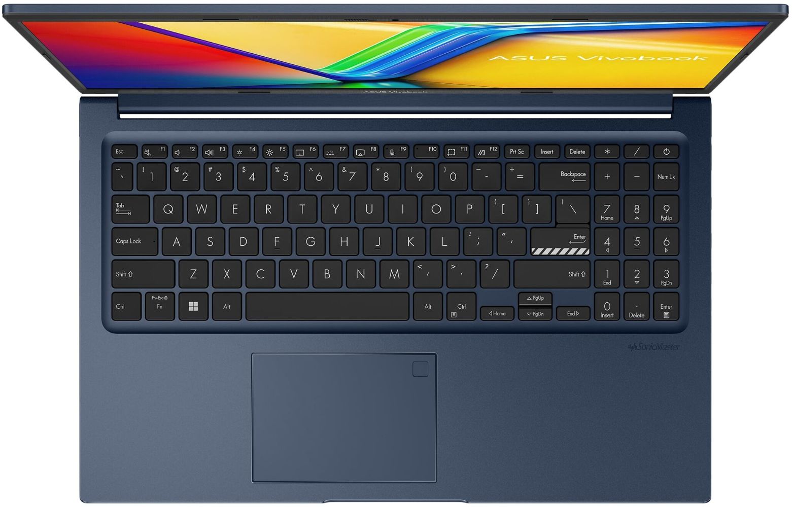 Asus Asus Vivobook 15 F1504 Laptop 15.6" - Intel Core i3-1215U 1.2GHz - 8GB - 512GB - Quiet Blue - 15.6 Inch - Very Good - Standard Battery by Asus - Refurbished - Very Good condition - Image 2