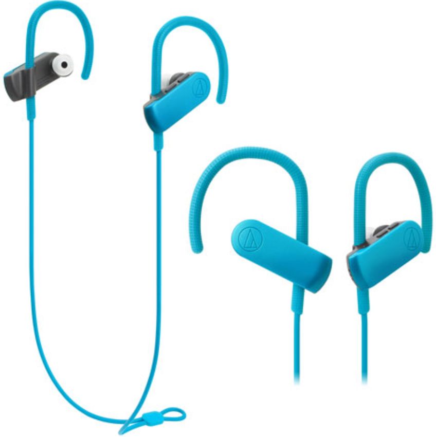 Audio-Technica Bluetooth Sport Headphones ATH-SPORT50BT - Blue by Audio-Technica - Refurbished - Very Good condition - US$44.05