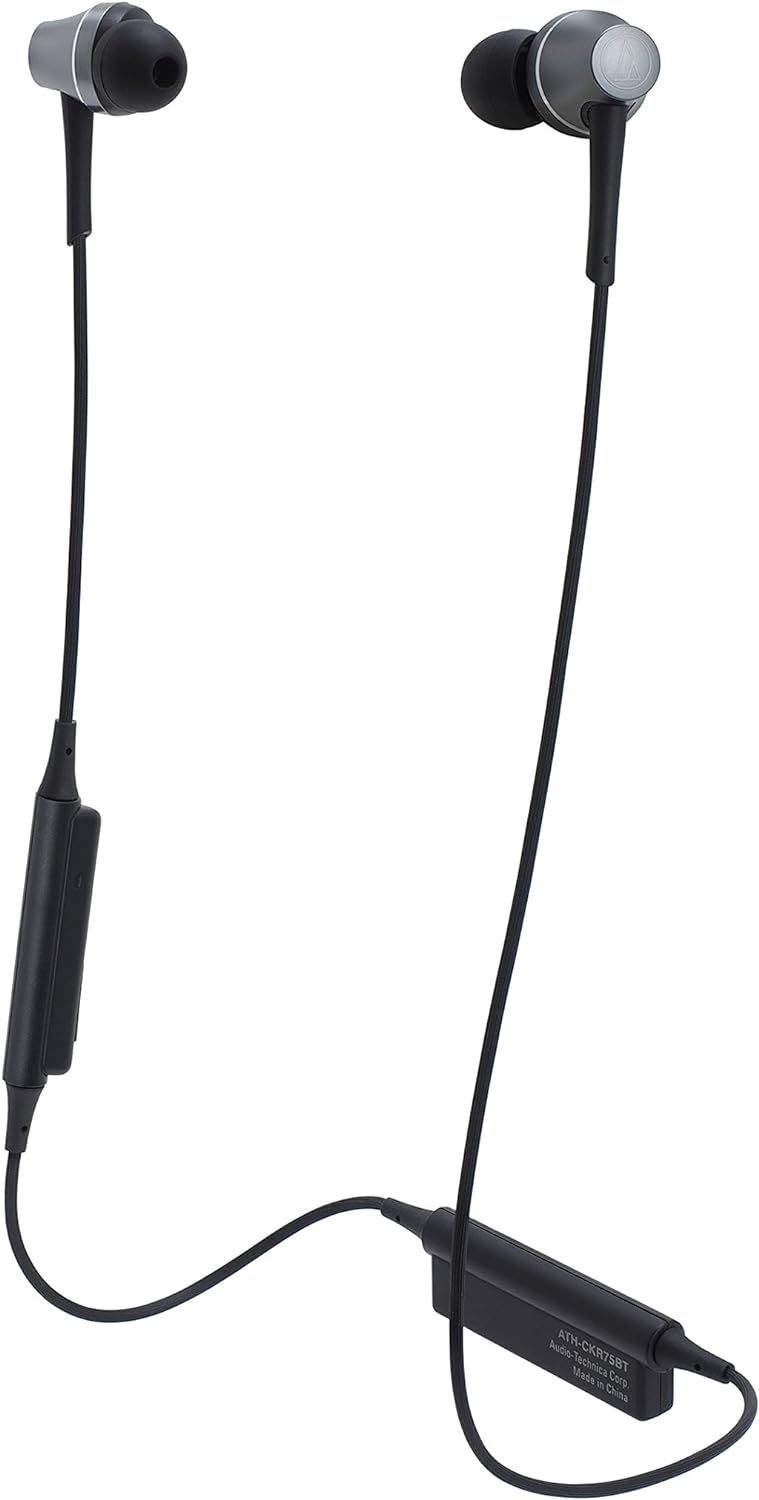 Audio Technica Sound Reality Wireless In-Ear Headphones (ATH-CKR75BT) - Gun Metal by Audio Technica - Refurbished - Very Good condition - US$37.38