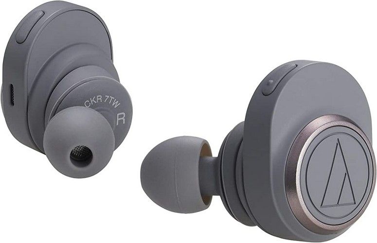 Audio-Technica Wireless In-Ear Headphones ATH-CKR7TW - Grey by Audio-Technica - Refurbished - Premium condition - US$107.48