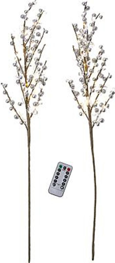 August and Leo Beaded LED Twigs (2 Pack) - Rose Gold by August and Leo - Refurbished - Very Good condition - US$29.33