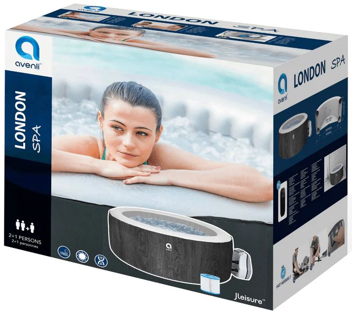 Avenli London Inflatable Whirlpool Hot Tub & Spa - Black by Avenli - Image 6