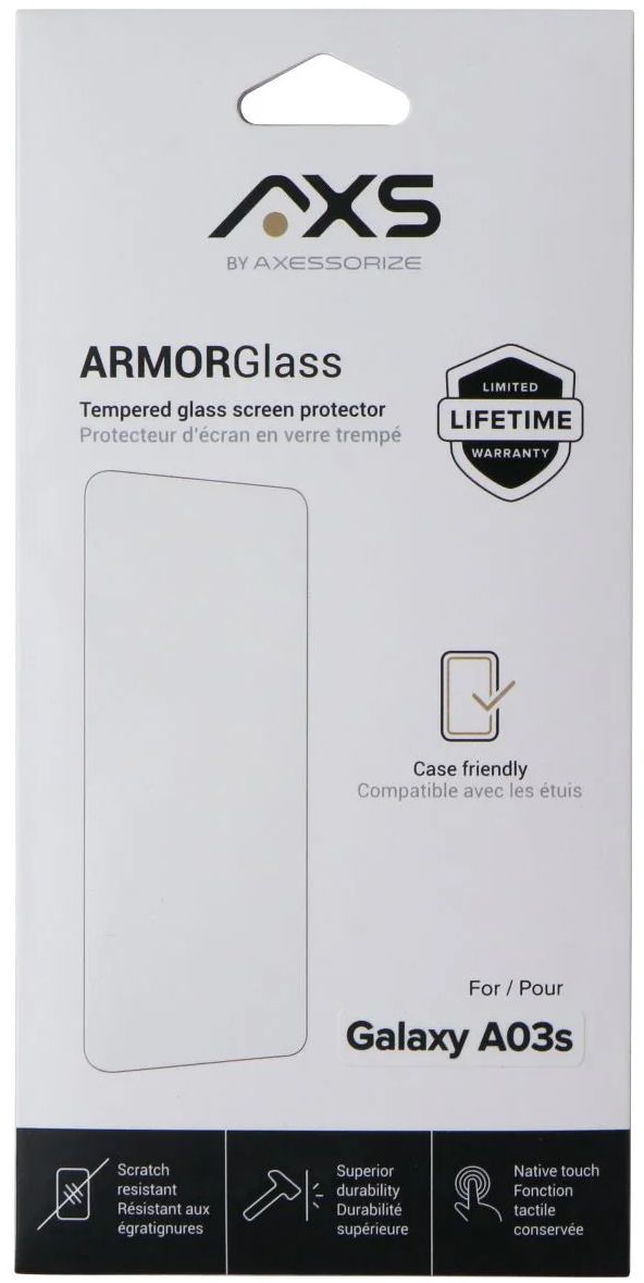 Axessorize ArmorGlass Screen Protector for Galaxy A03s - Clear by Axessorize - Refurbished - Brand New condition - Image 2