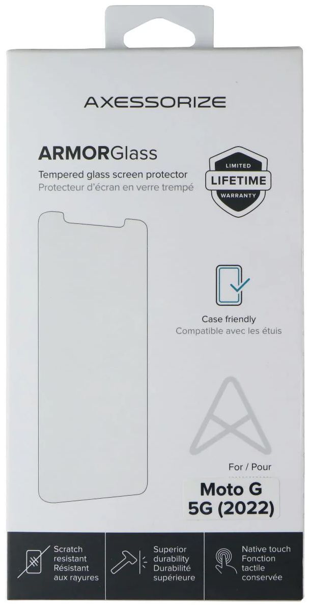 Axessorize ARMORGlass Screen Protector for Motorola Moto G 5G (2022) - Clear - Very Good by Axessorize - Refurbished - Very Good condition - Image 5