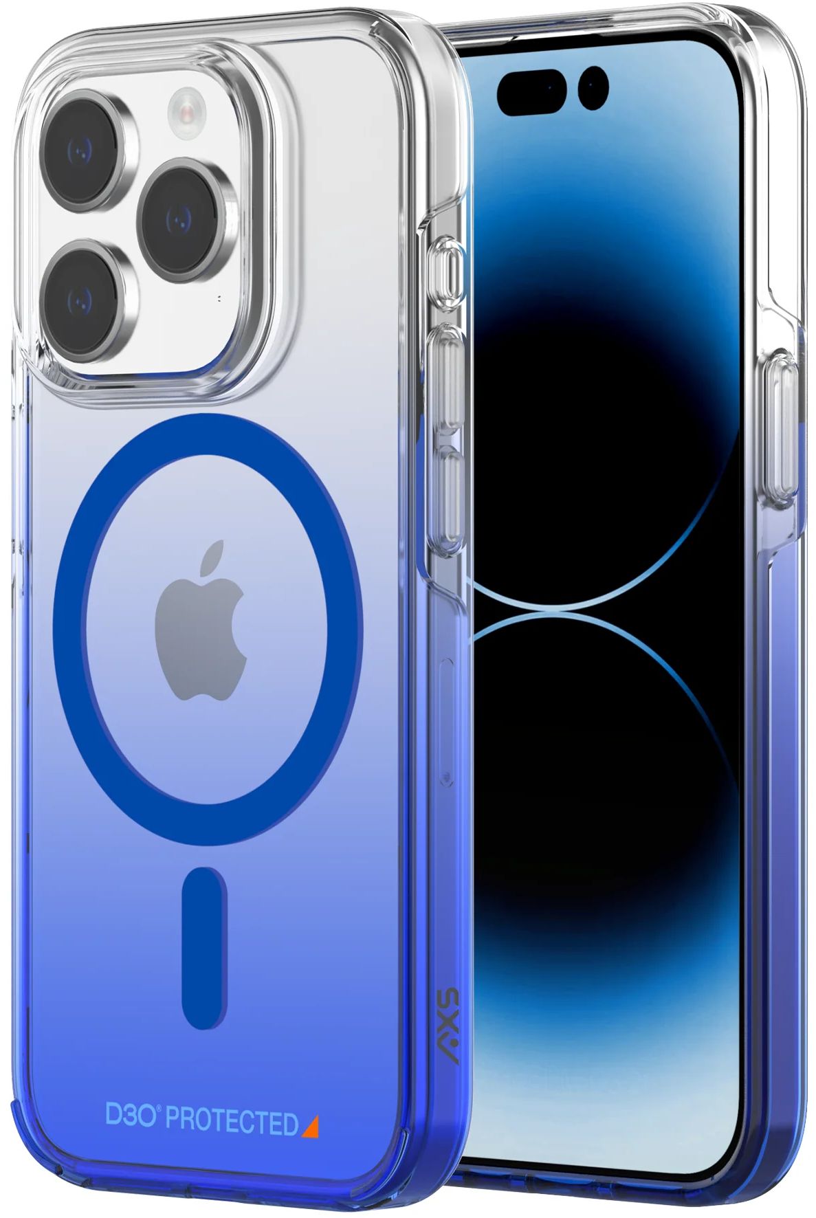 Axessorize Crystal Shield D3O Phone Case with Magsafe for iPhone 15 Pro Max - Sapphire Gradient by Axessorize - Refurbished - Very Good condition - Image 2