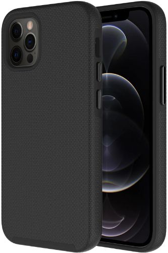 Axessorize PROTech Dual-Layered Anti-Shock Phone Case with Military-Grade Durability for Apple iPhone 12/12 Pro - Black by Axessorize - Refurbished - Brand New condition - CA$45.99