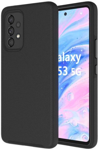 Axessorize PROTech Dual-Layered Anti-Shock Phone Case with Military-Grade Durability for Samsung Galaxy A53 5G - Black by Axessorize - Refurbished - Brand New condition - CA$45.99