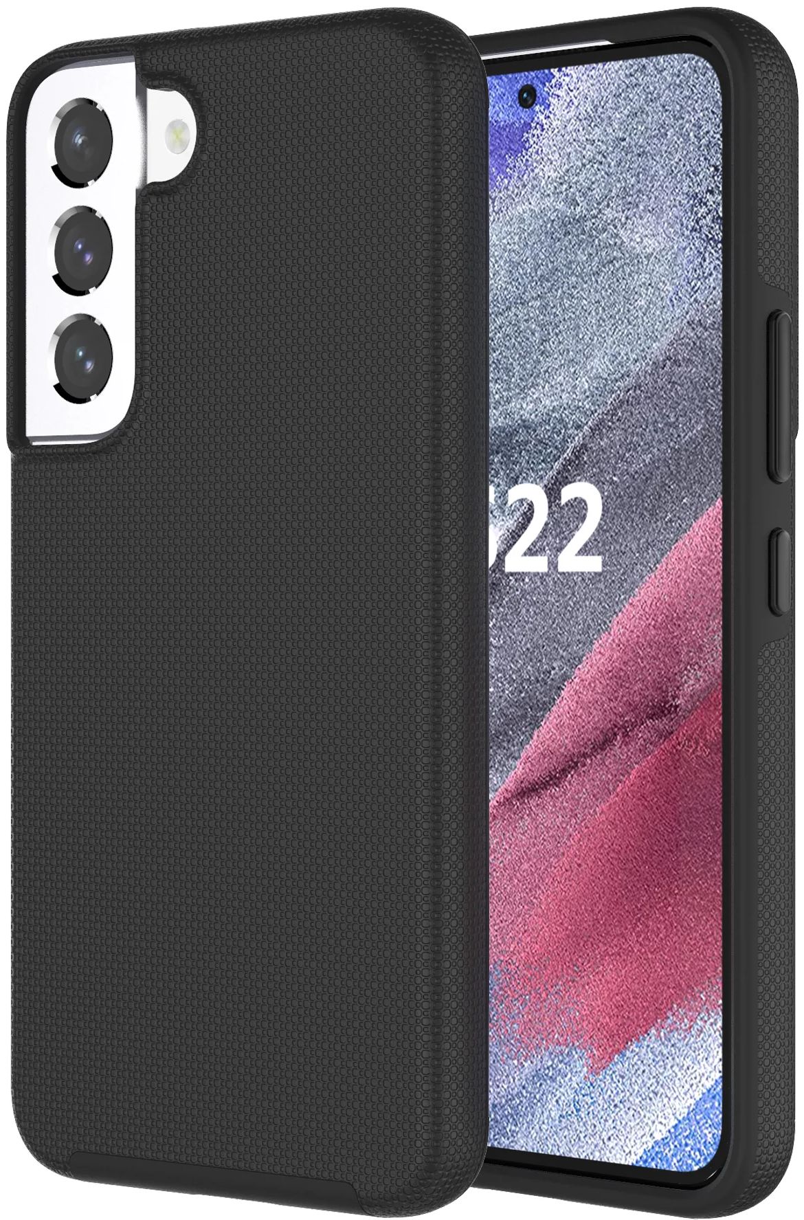 Axessorize Axessorize PROTech Dual-Layered Anti-Shock Phone Case with Military-Grade Durability for Samsung Galaxy S22 - Black by Axessorize - Image 2