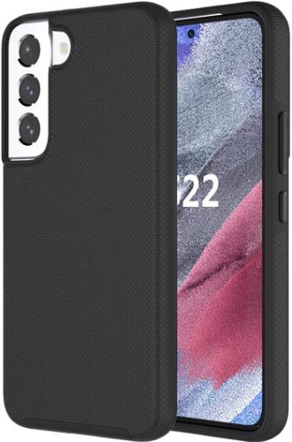 Axessorize Axessorize PROTech Dual-Layered Anti-Shock Phone Case with Military-Grade Durability for Samsung Galaxy S22 - Black by Axessorize - Refurbished - Brand New condition - US$8.78