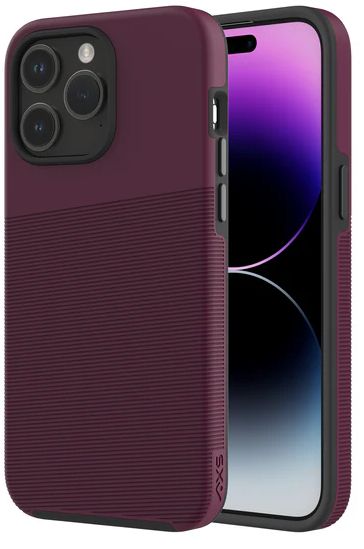 Axessorize Axessorize PROTech Plus Dual-Layered Anti-Shock Sleek Phone Case for iPhone 15 Pro - Sangria by Axessorize - Refurbished - Very Good condition - US$25.48