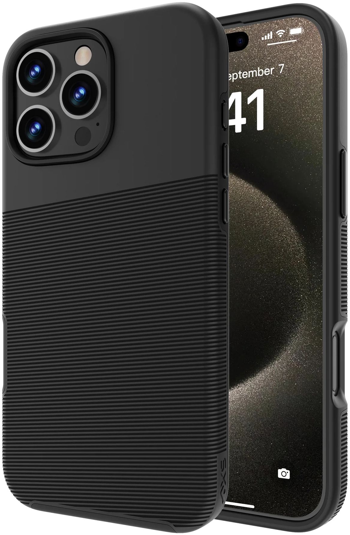 Axessorize Axessorize PROTech Plus Dual-Layered Anti-Shock Sleek Phone Case for iPhone 16 Pro - Black by Axessorize - Refurbished - Brand New condition - US$11.47