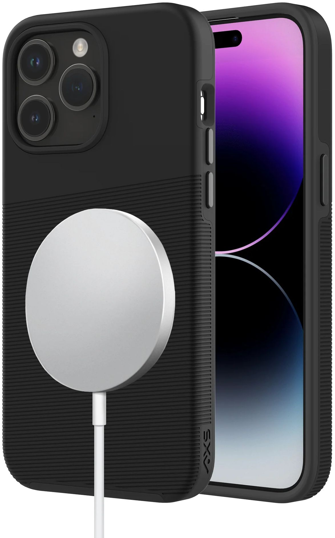 Axessorize Axessorize PROTech Plus MagSafe Compatible Sleek Dual-layered Anti-Shock Phone Case for iPhone 15 Pro - Black by Axessorize - Refurbished - Very Good condition - Image 2