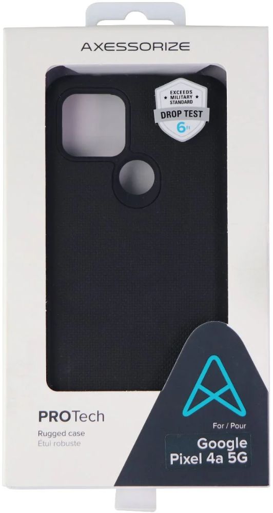 Axessorize PROTech Rugged Phone Case for Google Pixel 4a 5G - Black by Axessorize - Refurbished - Brand New condition - US$8.78