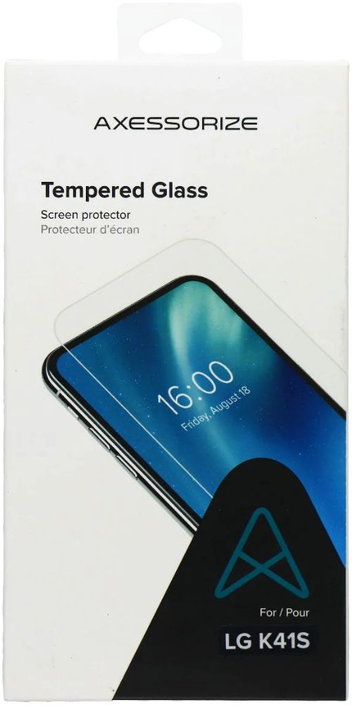 Axessorize Tempered Glass Screen Protector for LG K41S - Clear by Axessorize - Refurbished - Brand New condition - US$10.08