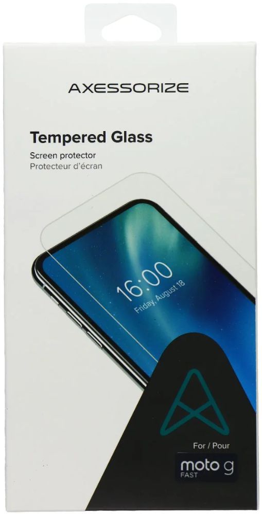 Axessorize Tempered Glass Screen Protector for Motorola Moto G Fast (2020) - Clear by Axessorize - Refurbished - Brand New condition - US$8.78