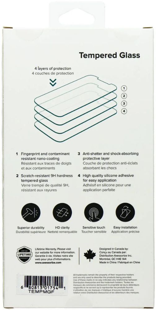 Axessorize Tempered Glass Screen Protector for Motorola Moto G Fast (2020) - Clear by Axessorize - Refurbished - Brand New condition - Image 2