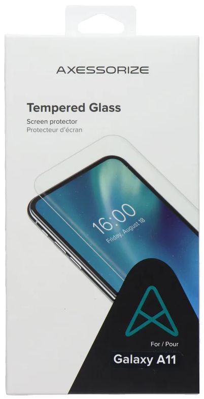 Axessorize Tempered Glass Screen Protector for Samsung Galaxy A11 - Clear by Axessorize - Refurbished - Brand New condition - US$8.78