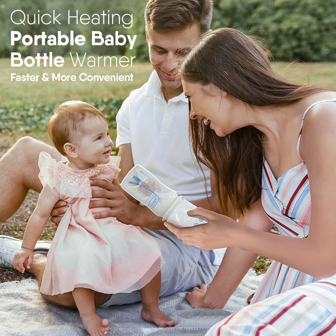 BabyBond Baby Bottle Warmer Portable Bottle Rechargeable WN0600 - Purple by BabyBond - Image 2