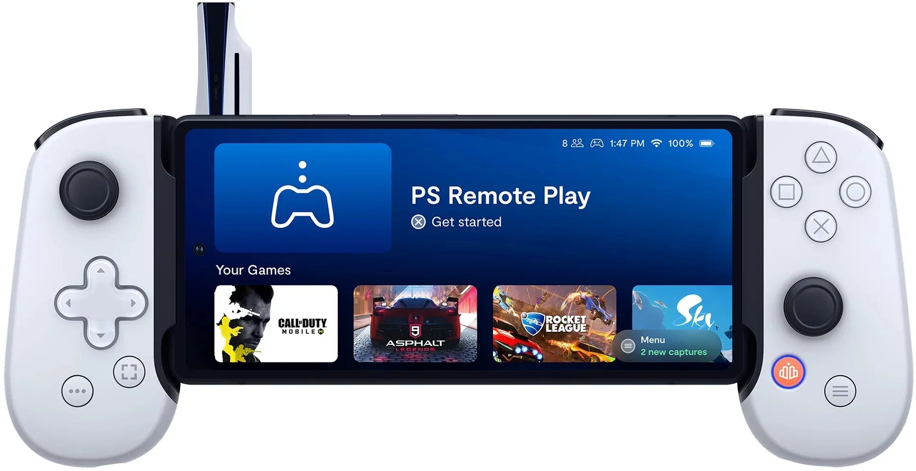 Backbone One Mobile Gaming Controller for iPhone (PlayStation Edition) - White by Backbone - Refurbished - Premium condition - US$61.44
