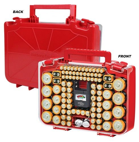 Battery Daddy Smart Battery Storage System with Built in Battery Tester - Red by Battery Daddy - Image 2