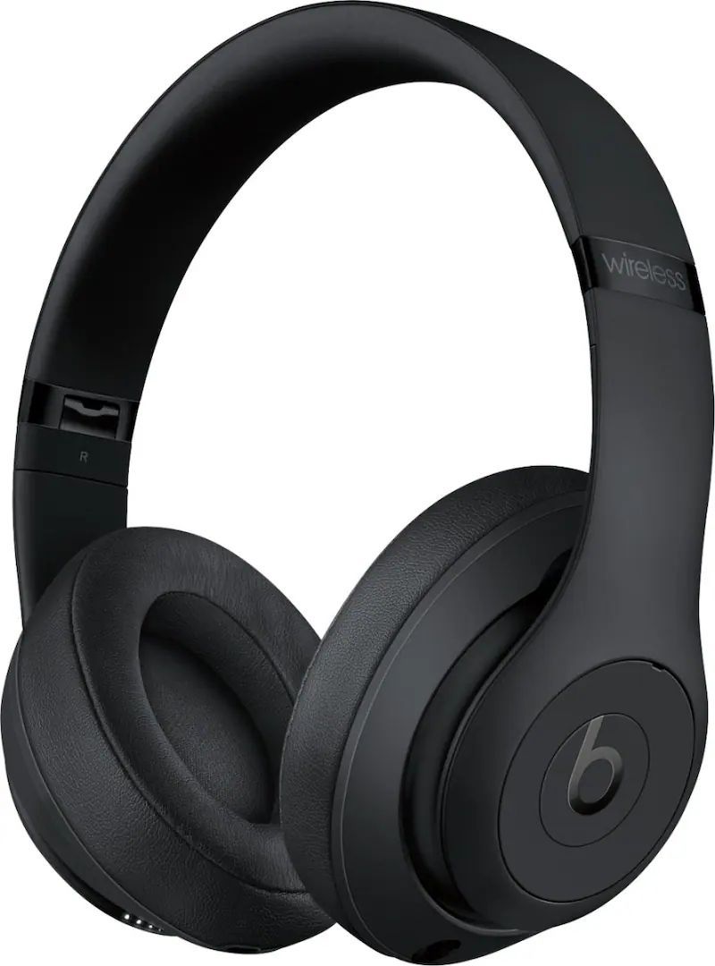 Beats by Dre Beats Studio3 Wireless Over‑Ear Headphones - Matte Black by Beats by Dre - Refurbished - Like New condition - Image 3