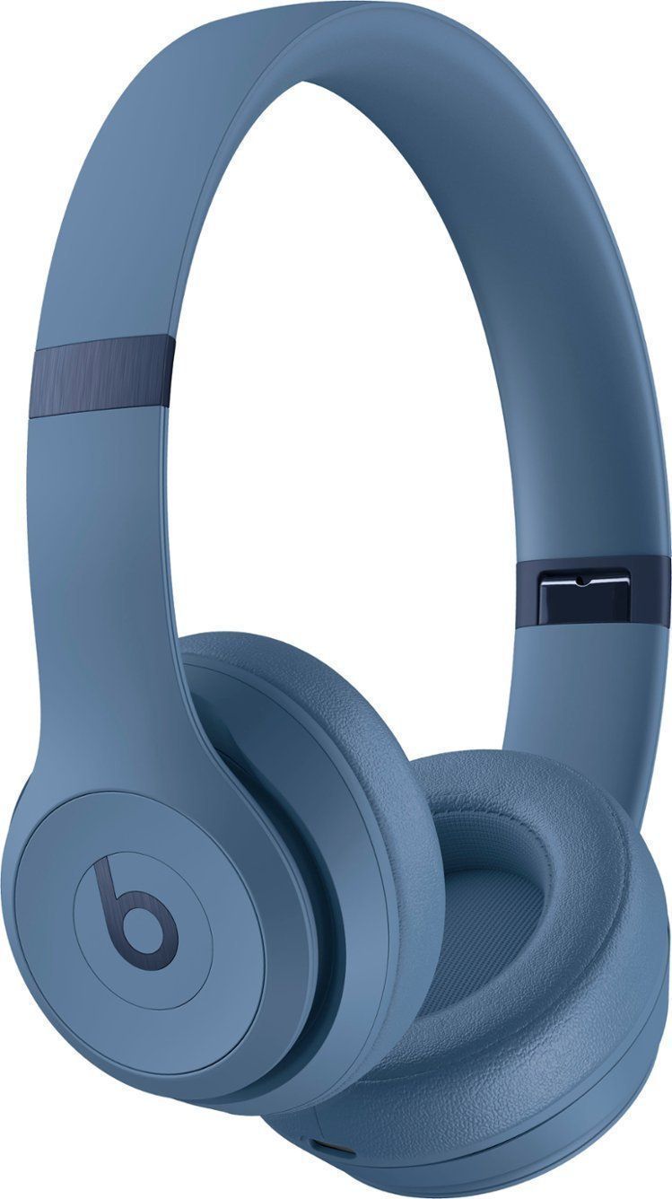 Beats by Dre Solo 4 Bluetooth Wireless On-Ear Headphones - Slate Blue by Beats by Dre - Refurbished - Like New condition - Image 2