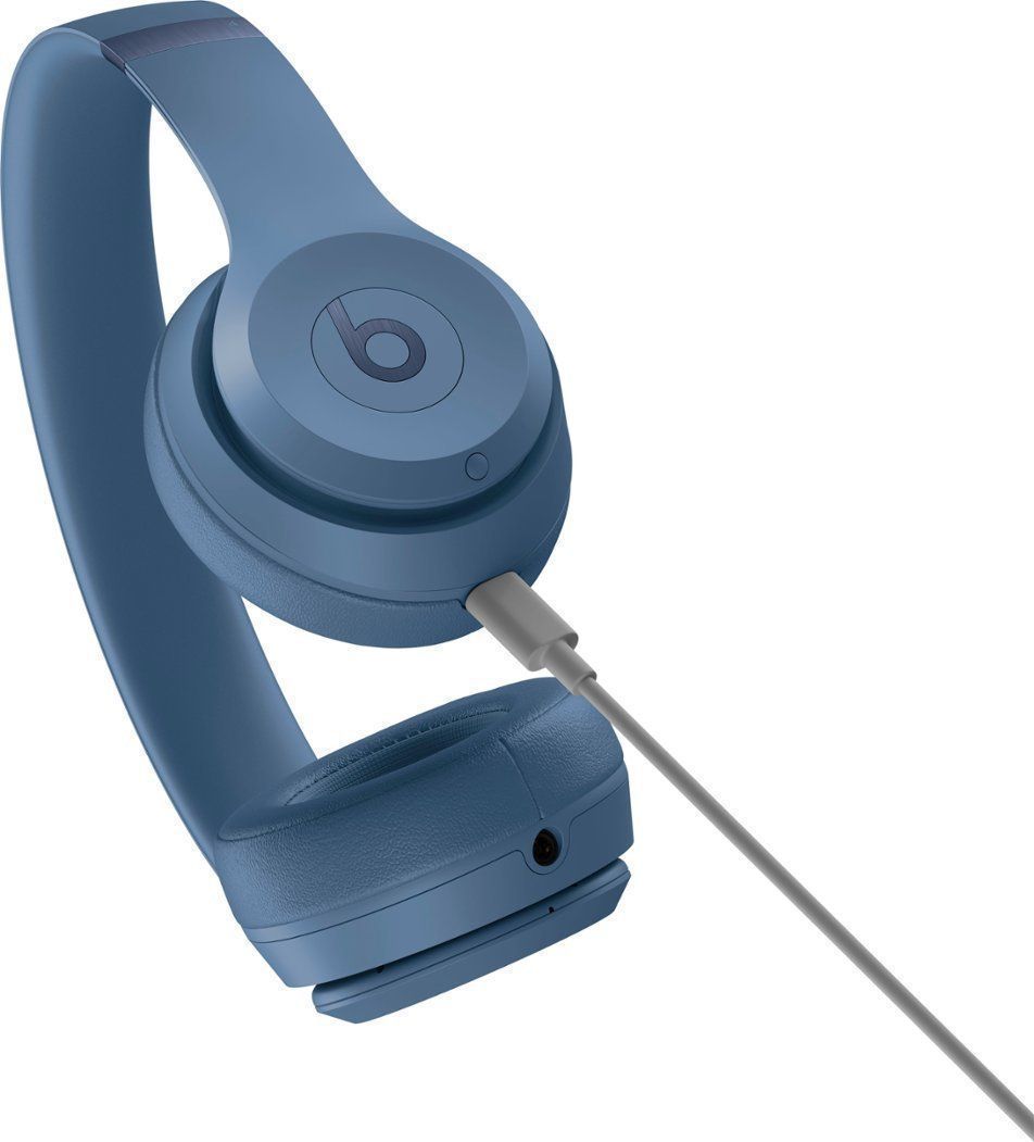 Beats by Dre Solo 4 Bluetooth Wireless On-Ear Headphones - Slate Blue by Beats by Dre - Refurbished - Like New condition - Image 6