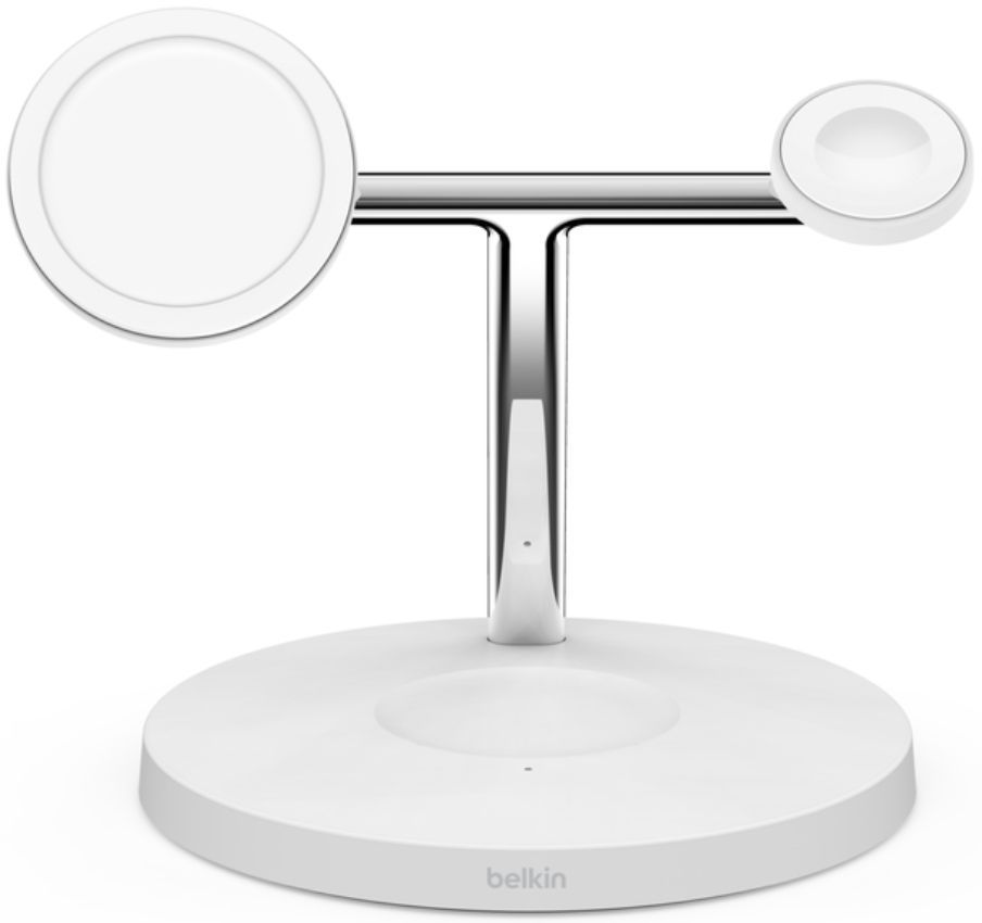 Belkin BoostCharge 3-in-1 Wireless Charger with MagSafe 15W - White by Belkin - Image 5