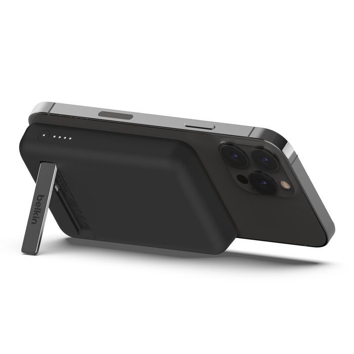 Belkin BoostCharge Magnetic Wireless Power Bank 5K mAh + Stand - Black by Belkin - Image 3