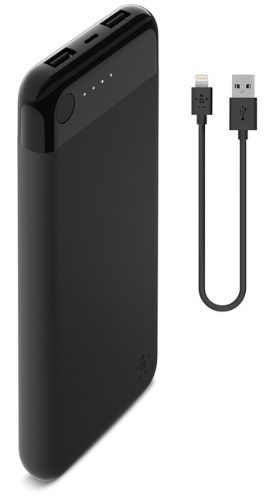 Belkin BoostCharge Power Bank 10K with Lightning Connector - Black by Belkin - Refurbished - Premium condition - US$30.94