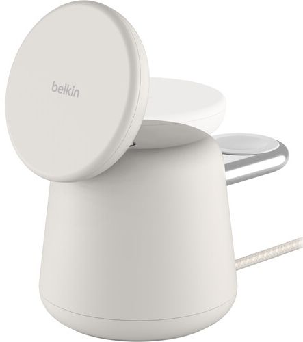 Belkin BoostCharge Pro 2-in-1 Wireless Charging Dock with 15W MagSafe - Ivy by Belkin - Refurbished - Very Good condition - US$101.48
