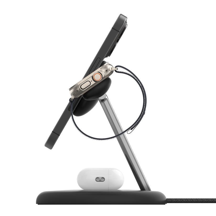 Belkin BoostCharge Pro 3-in-1 Magnetic 15W Charging Stand - Black by Belkin - Image 3
