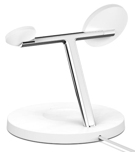 Belkin BOOST↑CHARGE(TM) PRO 3-in-1 Wireless Charger with MagSafe 15W - White by Belkin - Image 3