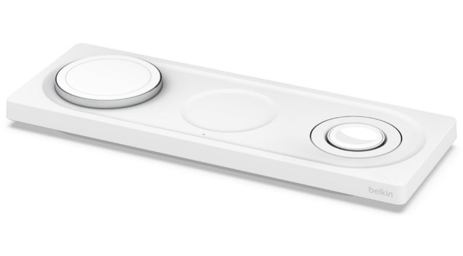 Belkin BOOSTCHARGE PRO 3-in-1 Wireless Charging Pad with MagSafe - White by Belkin - Refurbished - Brand New condition - Image 3