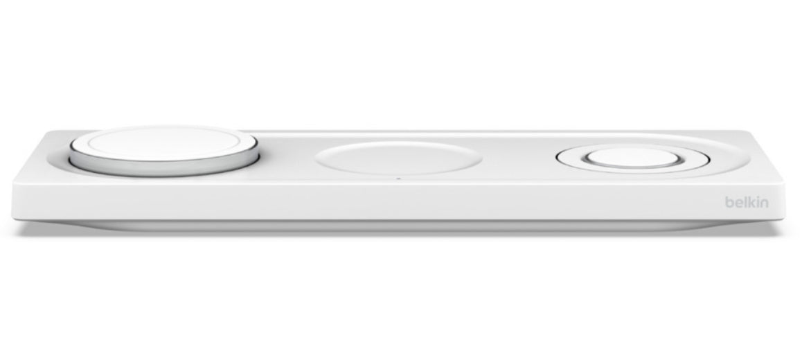 Belkin BOOSTCHARGE PRO 3-in-1 Wireless Charging Pad with MagSafe - White by Belkin - Refurbished - Brand New condition - Image 4